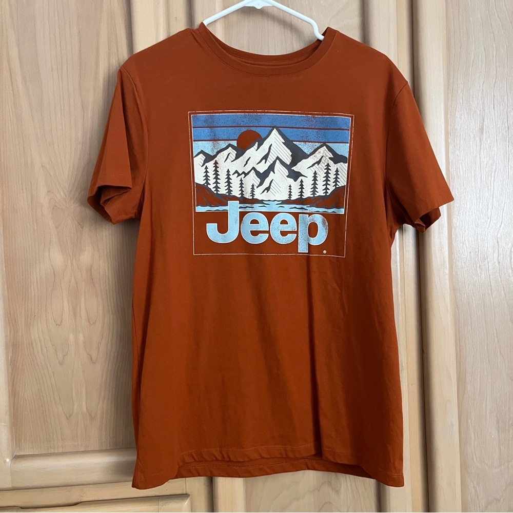 Jeep Men's Orange Graphic T-Shirt